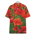 Remembrance Day Poppy Print Hawaiian Shirt