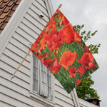 Remembrance Day Poppy Print House Flag