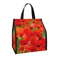 Remembrance Day Poppy Print Insulated Lunch Tote