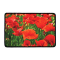 Remembrance Day Poppy Print Kitchen Mat