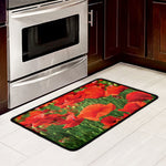 Remembrance Day Poppy Print Kitchen Mat