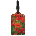 Remembrance Day Poppy Print Luggage Tag