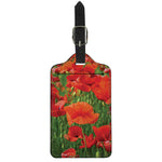 Remembrance Day Poppy Print Luggage Tag