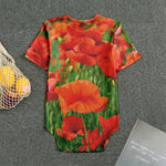 Remembrance Day Poppy Print Men's Bodysuit