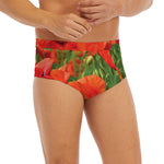 Remembrance Day Poppy Print Men's Briefs