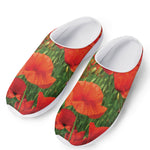 Remembrance Day Poppy Print Mesh Casual Shoes