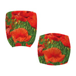 Remembrance Day Poppy Print Office Chair Cover