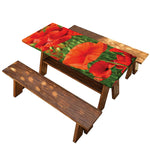 Remembrance Day Poppy Print Picnic Table Cover