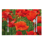 Remembrance Day Poppy Print Placemat