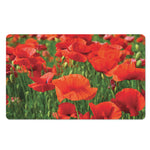 Remembrance Day Poppy Print Polyester Doormat
