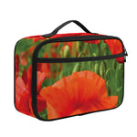 Remembrance Day Poppy Print Portable Lunch Bag