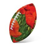 Remembrance Day Poppy Print Rugby Ball