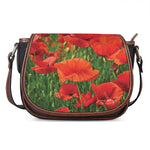 Remembrance Day Poppy Print Saddle Bag