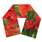 Remembrance Day Poppy Print Scarf