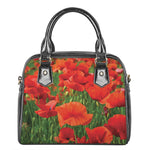 Remembrance Day Poppy Print Shoulder Handbag