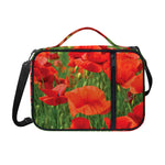 Remembrance Day Poppy Print Shoulder Strap Bible Bag