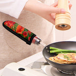 Remembrance Day Poppy Print Skillet Handle Cover