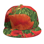 Remembrance Day Poppy Print Snapback Cap
