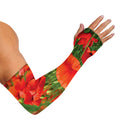 Remembrance Day Poppy Print Sun Protection Arm Sleeves