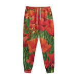 Remembrance Day Poppy Print Sweatpants