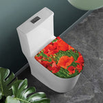 Remembrance Day Poppy Print Toilet Lid Cover