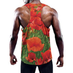Remembrance Day Poppy Print Training Tank Top