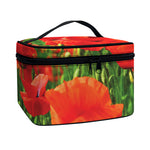 Remembrance Day Poppy Print Travel Makeup Bag