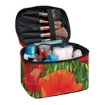 Remembrance Day Poppy Print Travel Makeup Bag