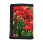 Remembrance Day Poppy Print Trifold Wallet