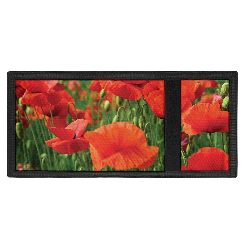 Remembrance Day Poppy Print Trifold Wallet