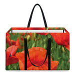 Remembrance Day Poppy Print Utility Tote Bag