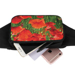 Remembrance Day Poppy Print Waist Bag