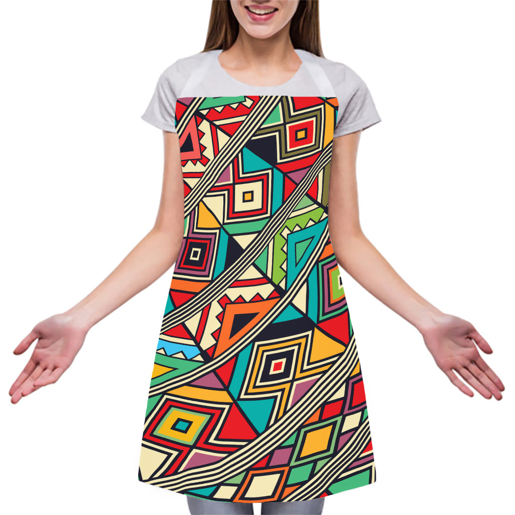 Retro African Ethnic Tribal Print Adjustable Apron