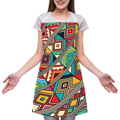Retro African Ethnic Tribal Print Adjustable Apron