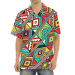 Retro African Ethnic Tribal Print Aloha Shirt