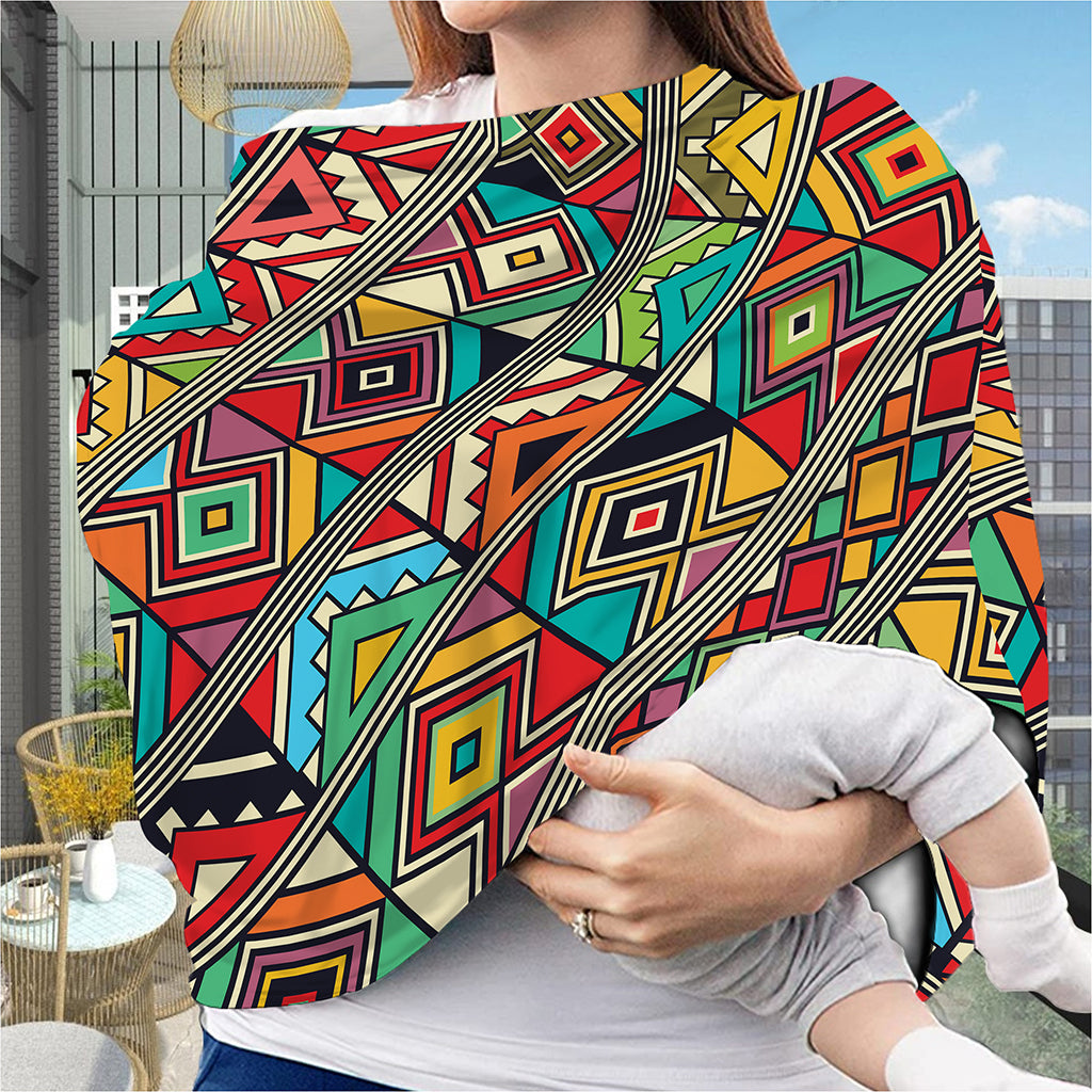 Retro African Ethnic Tribal Print Baby Seat Cover
