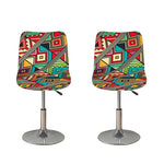 Retro African Ethnic Tribal Print Bar Stool Covers