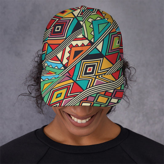 Retro African Ethnic Tribal Print Baseball Cap