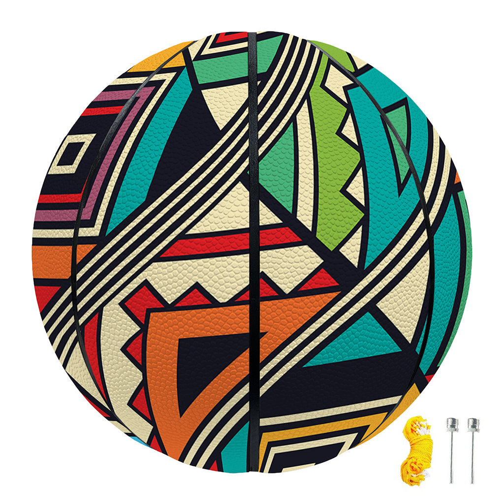 Retro African Ethnic Tribal Print Basketball