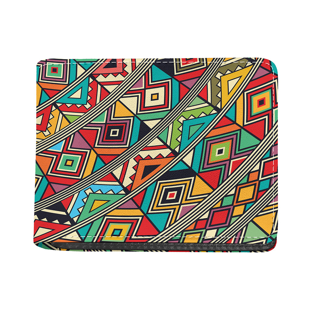 Retro African Ethnic Tribal Print Bifold Wallet