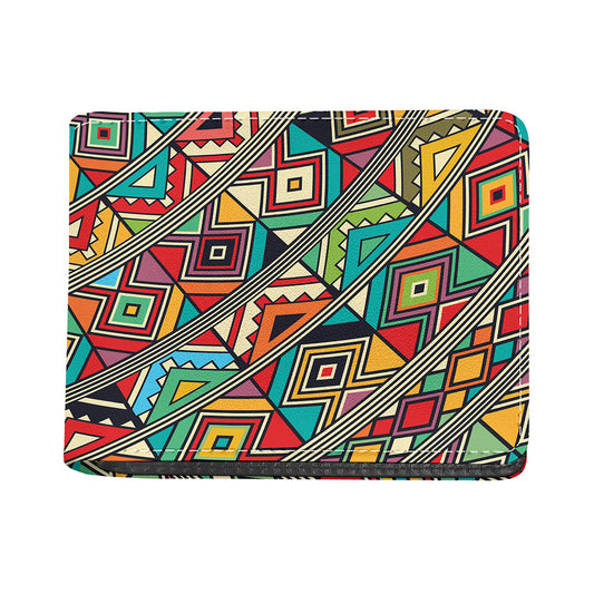 Retro African Ethnic Tribal Print Bifold Wallet