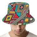 Retro African Ethnic Tribal Print Bucket Hat