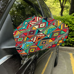 Retro African Ethnic Tribal Print Car Side Mirror Covers