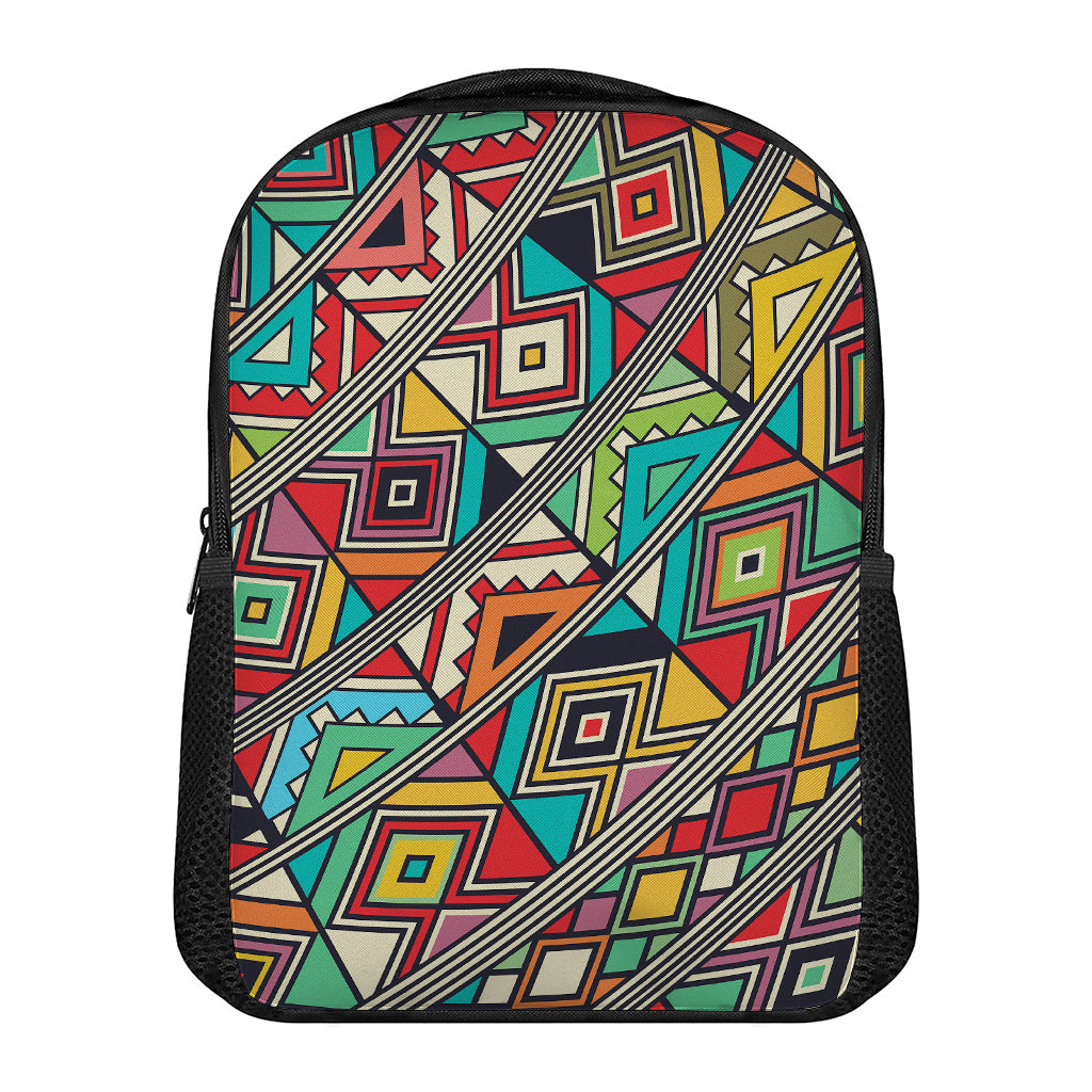 Retro African Ethnic Tribal Print Casual Backpack