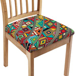 Retro African Ethnic Tribal Print Chair Cushion Cover