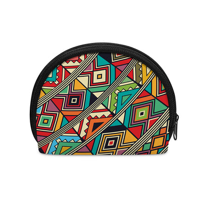 Retro African Ethnic Tribal Print Coin Purse