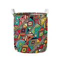 Retro African Ethnic Tribal Print Collapsible Laundry Basket