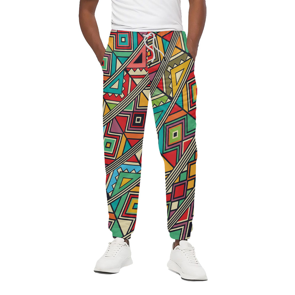 Retro African Ethnic Tribal Print Cotton Pants