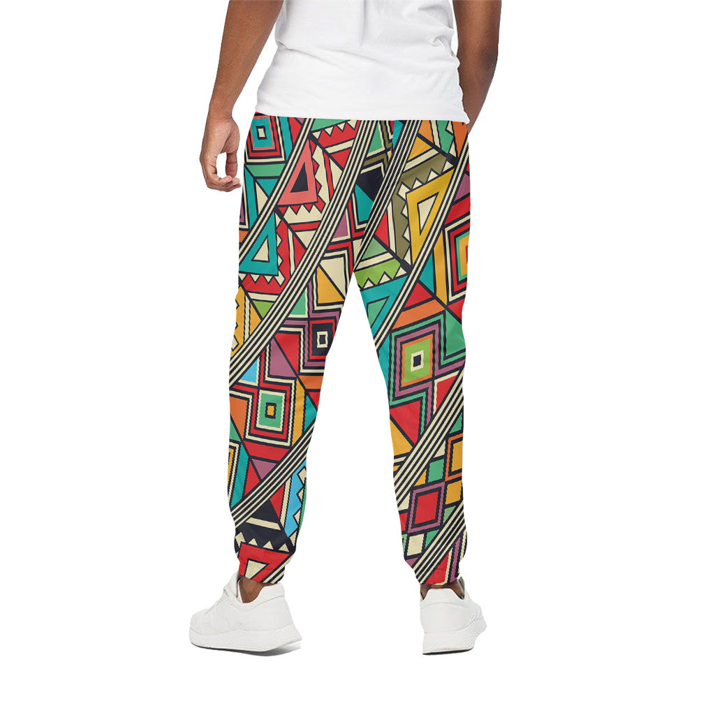 Retro African Ethnic Tribal Print Cotton Pants
