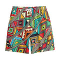 Retro African Ethnic Tribal Print Cotton Shorts